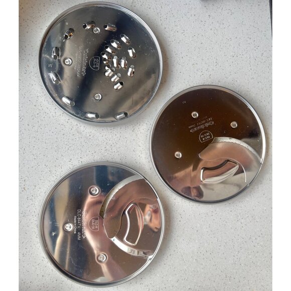 Cuisinart Disc Holder With 3 Stainless Steel Blades & Locking Base DLC 8 & 10 - Picture 10 of 12